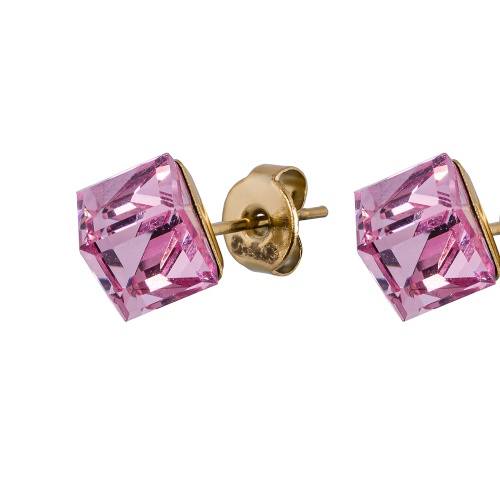 Пусеты Fiore Luna Crystal Pink, SWE0127/2 P G фото 3